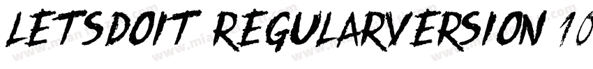 LetsDoIt RegularVersion 100字体转换